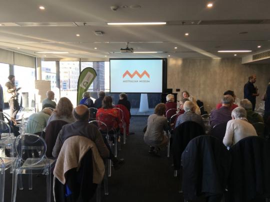 Streamwatch volunteers get a first look at their datasets on the SEED portal. Photo credits: Maureen Huang 2019, DPIE