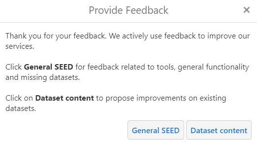 Provide feedback options