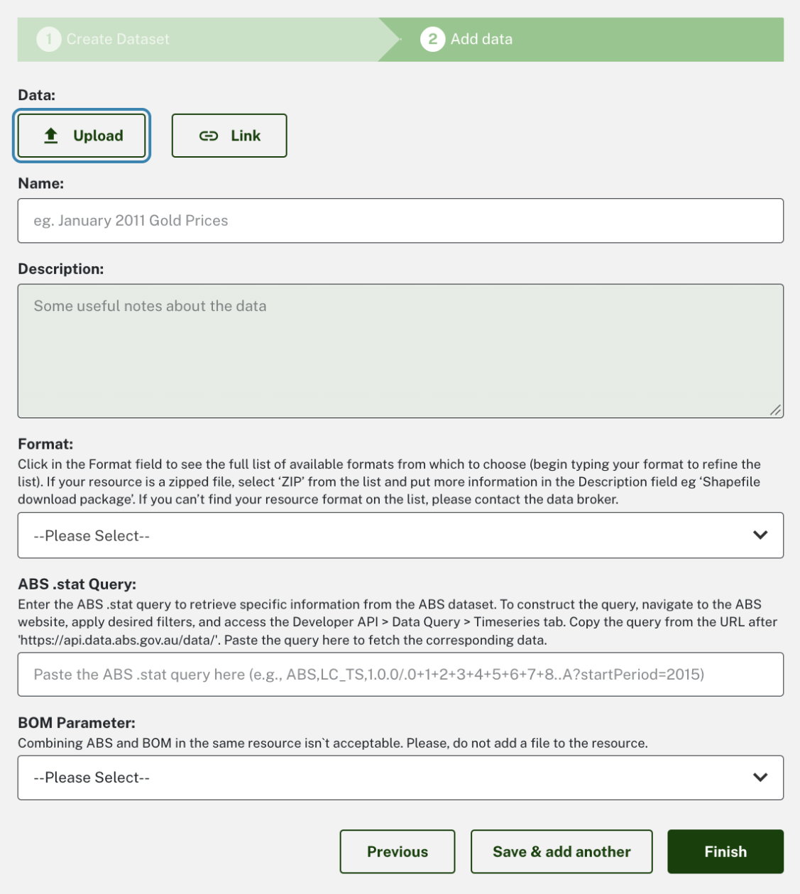 Screenshot showing how to add another file
