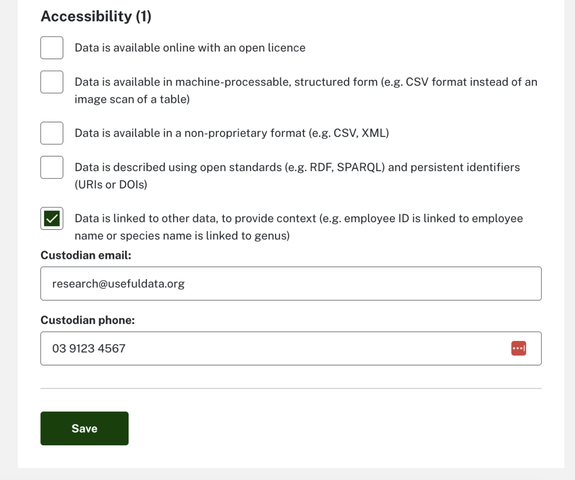 Screenshot showing how to select save